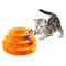 Jouet chat interactif spirale orange