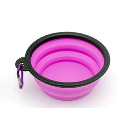 Gamelle pliable chien en silicone avec mousqueton 350ml