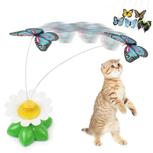 Papillon volant jouet chat interactif