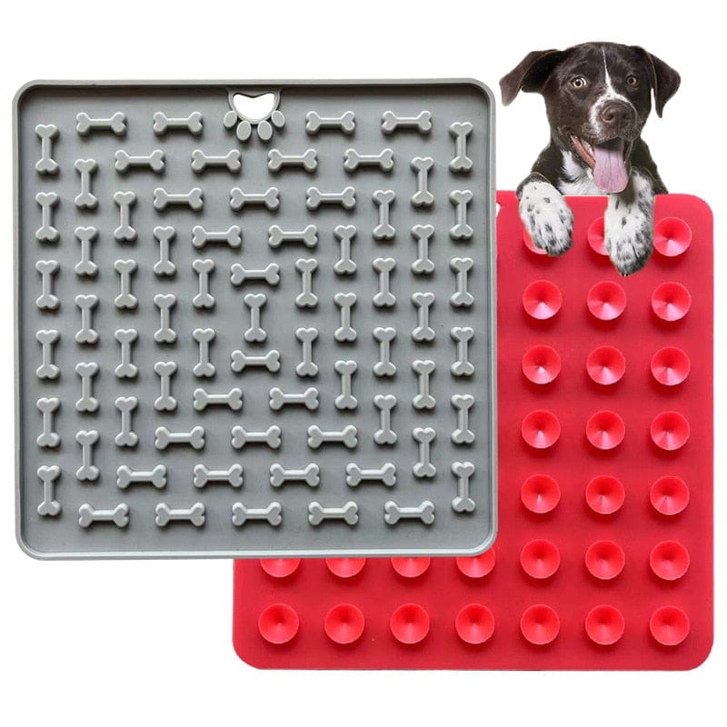 Tapis à lécher en Silicone pour chien