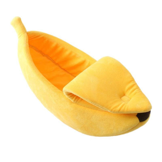 Panier pour chat style banane