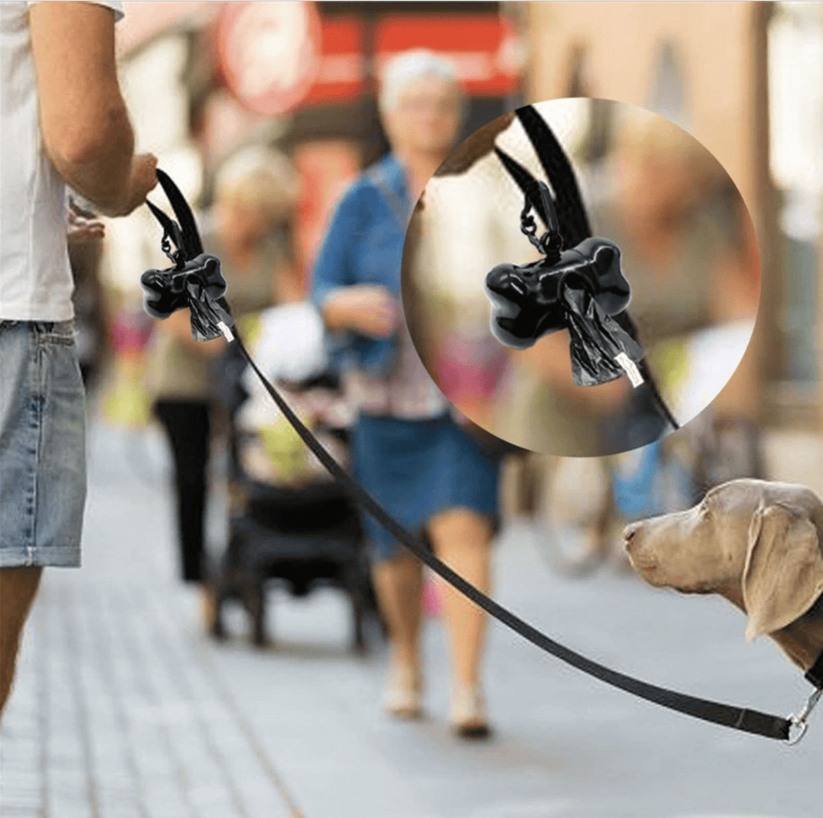 Distributeur malin de sachets à ramasse crottes pour chiens