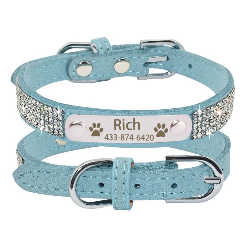 Collier chien personnalisé de luxe